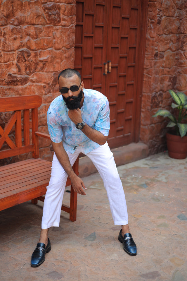 Blue Skies (Pure Linen Shirt) – AddysForMen®️