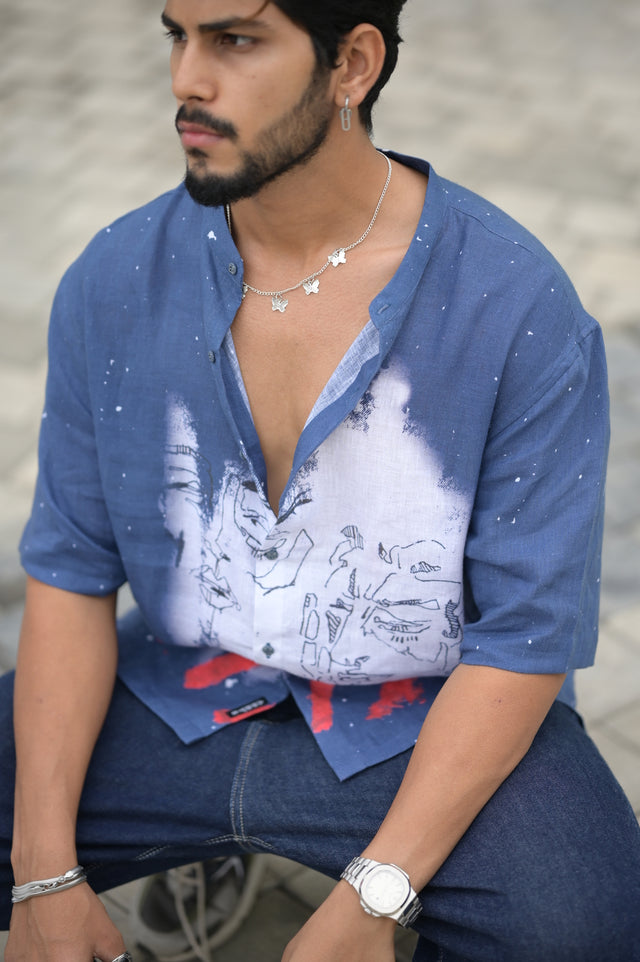 Artsy Face (Pure Linen Shirt) – AddysForMen®️