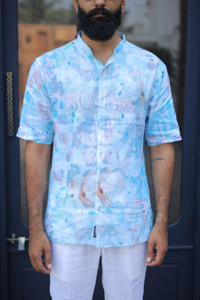 Blue Skies (Pure Linen Shirt) – AddysForMen®️