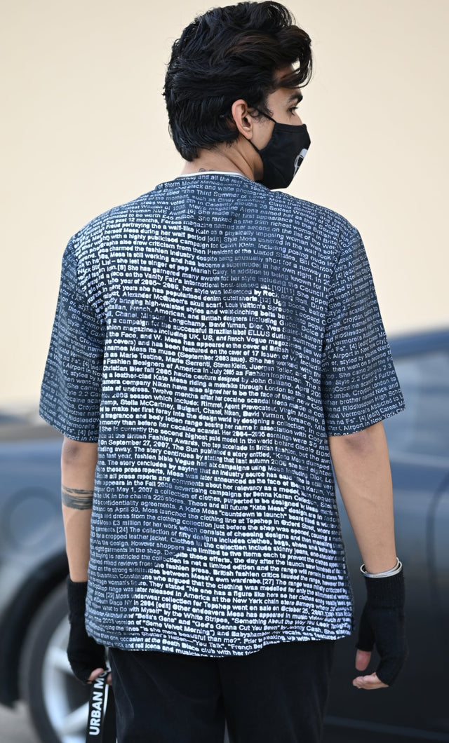 Writing Face Pure Linen Tshirt Style Shirt