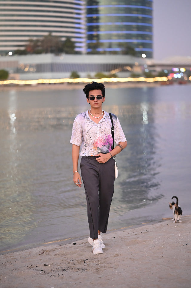 Bubble Shirt (Pure Tencel Satin Shirt) - AddysForMen®️