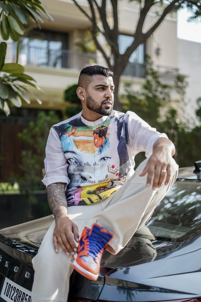 Daydream (Pure Linen Kurta Style Shirt) - AddysForMen®️