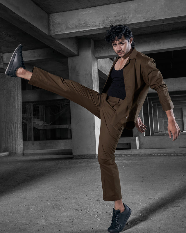 Brown Twill Lafer (100% Cotton) – AddysForMen®️