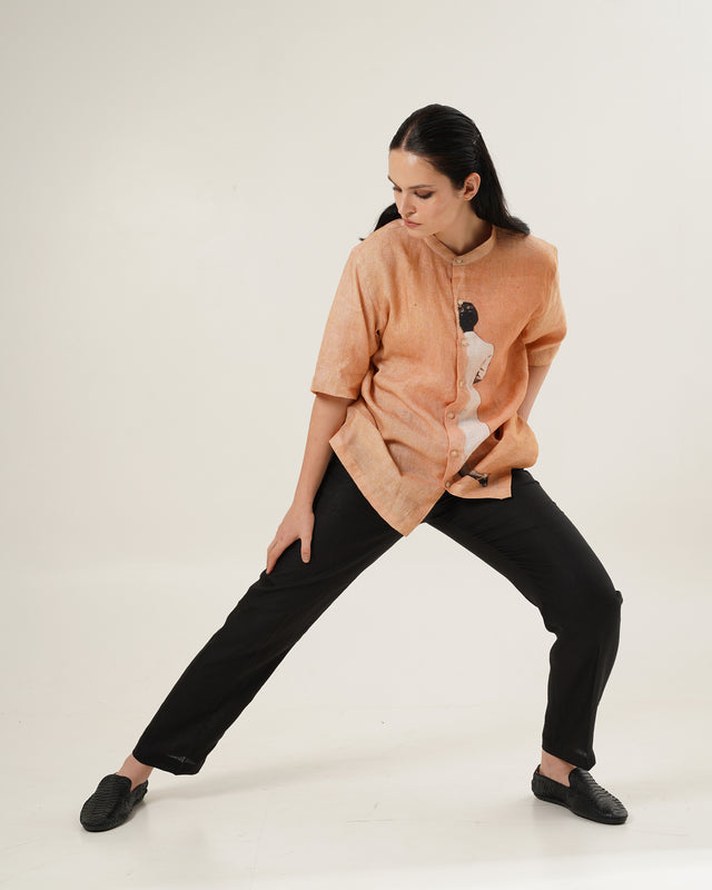 Artistic Printed (Pure Linen Shirt) – AddysForMen®️