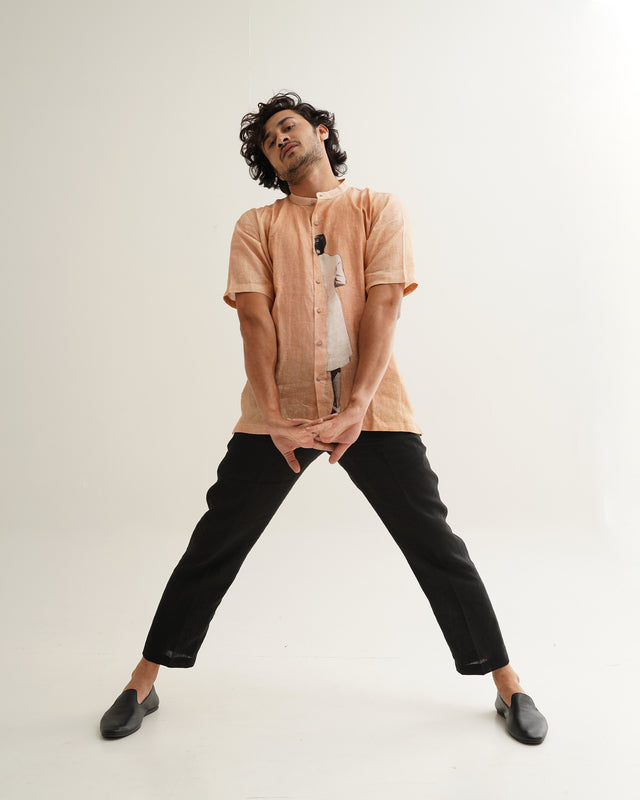 Artistic Printed (Pure Linen Shirt) – AddysForMen®️