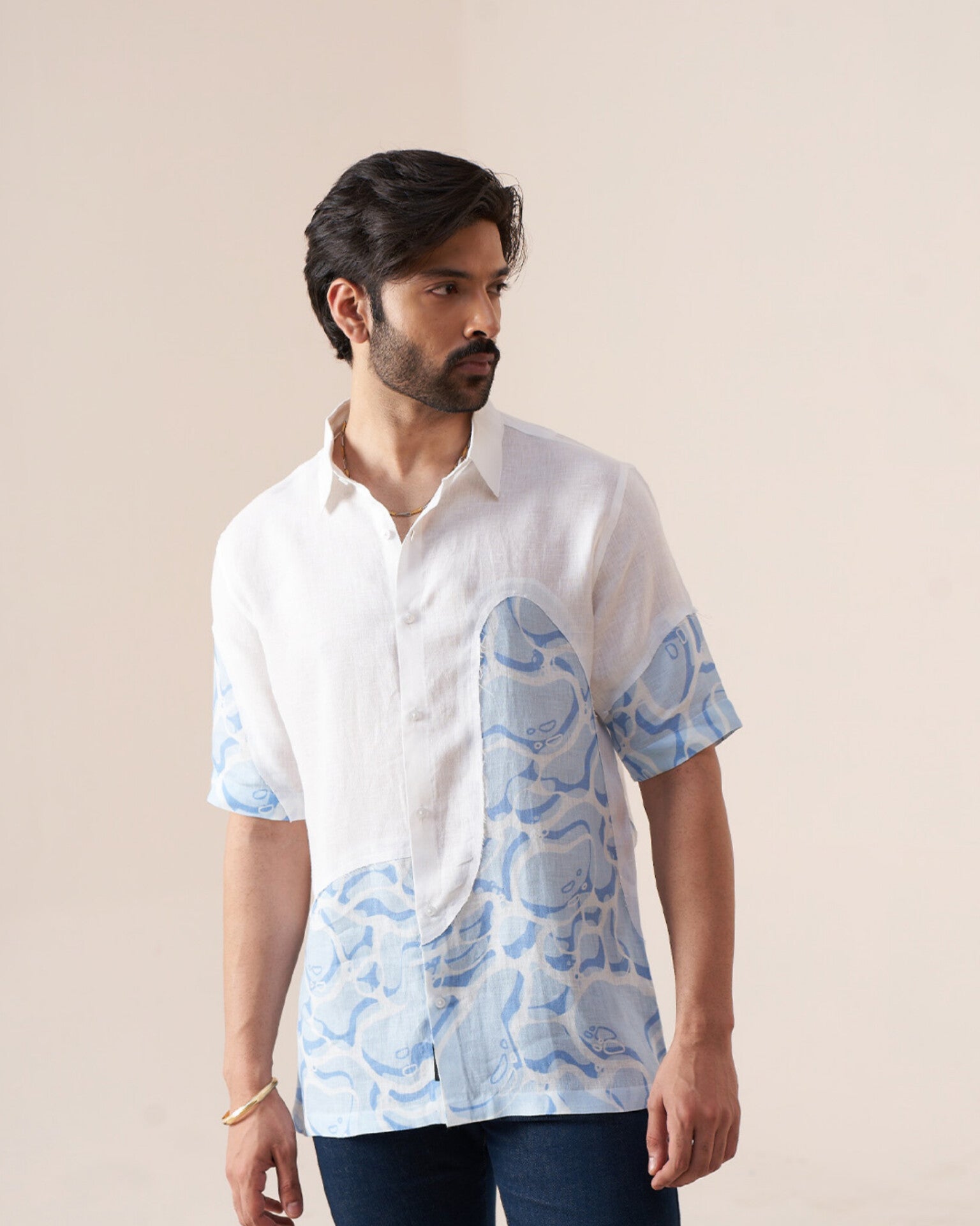 Ocean Drift Pure Linen Designer Shirt