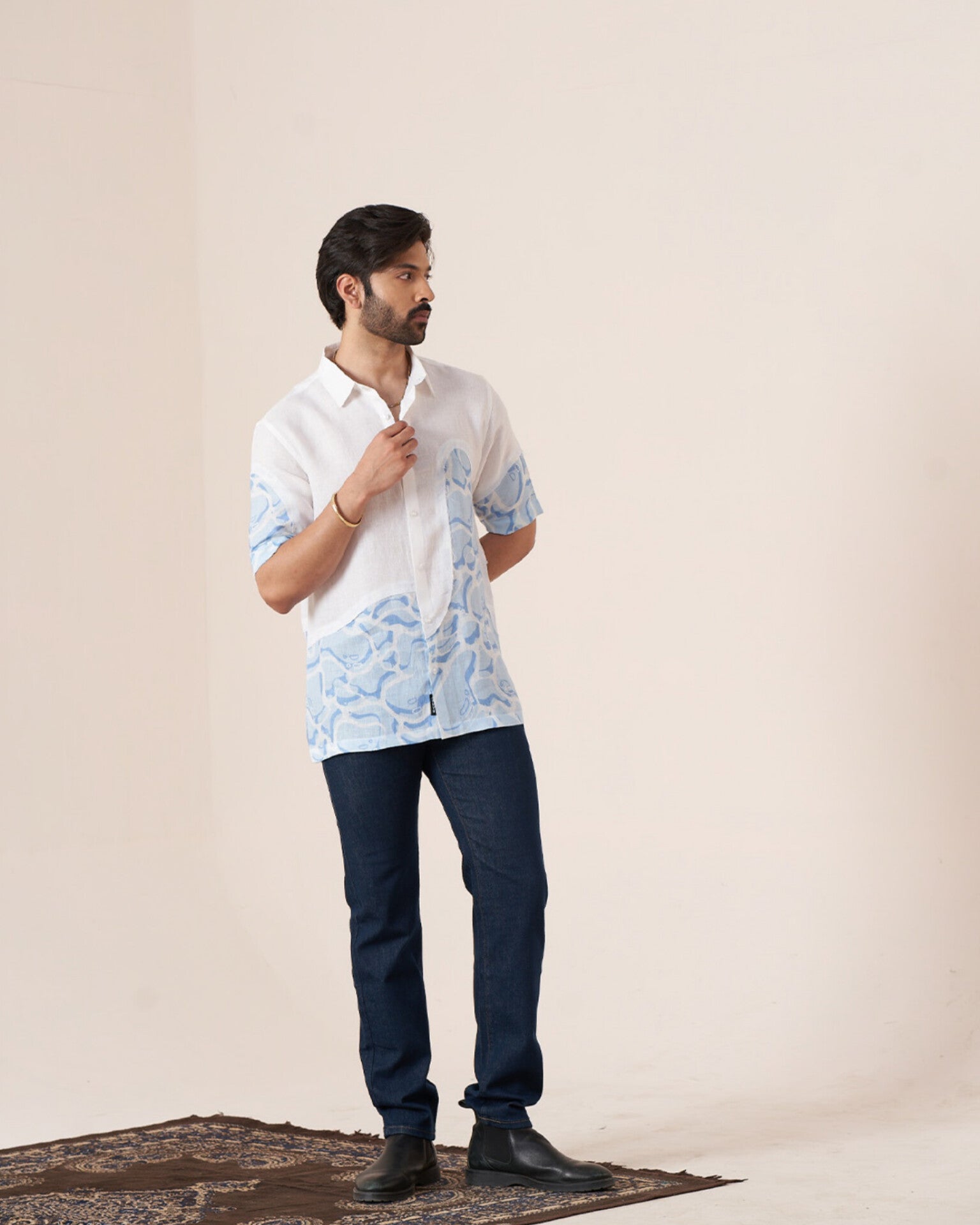 Ocean Drift Pure Linen Designer Shirt