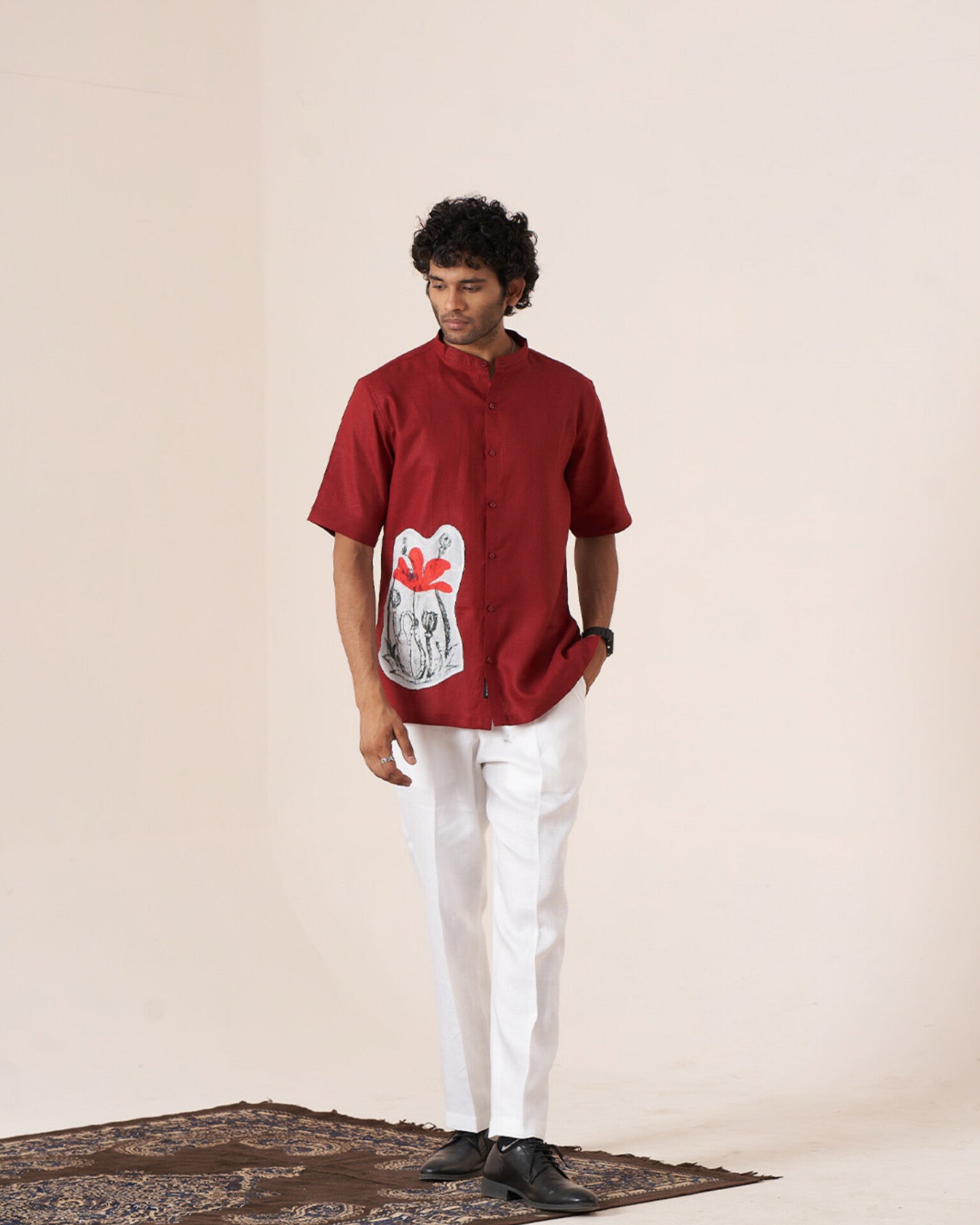 Petalfire Pure Linen Designer Shirt