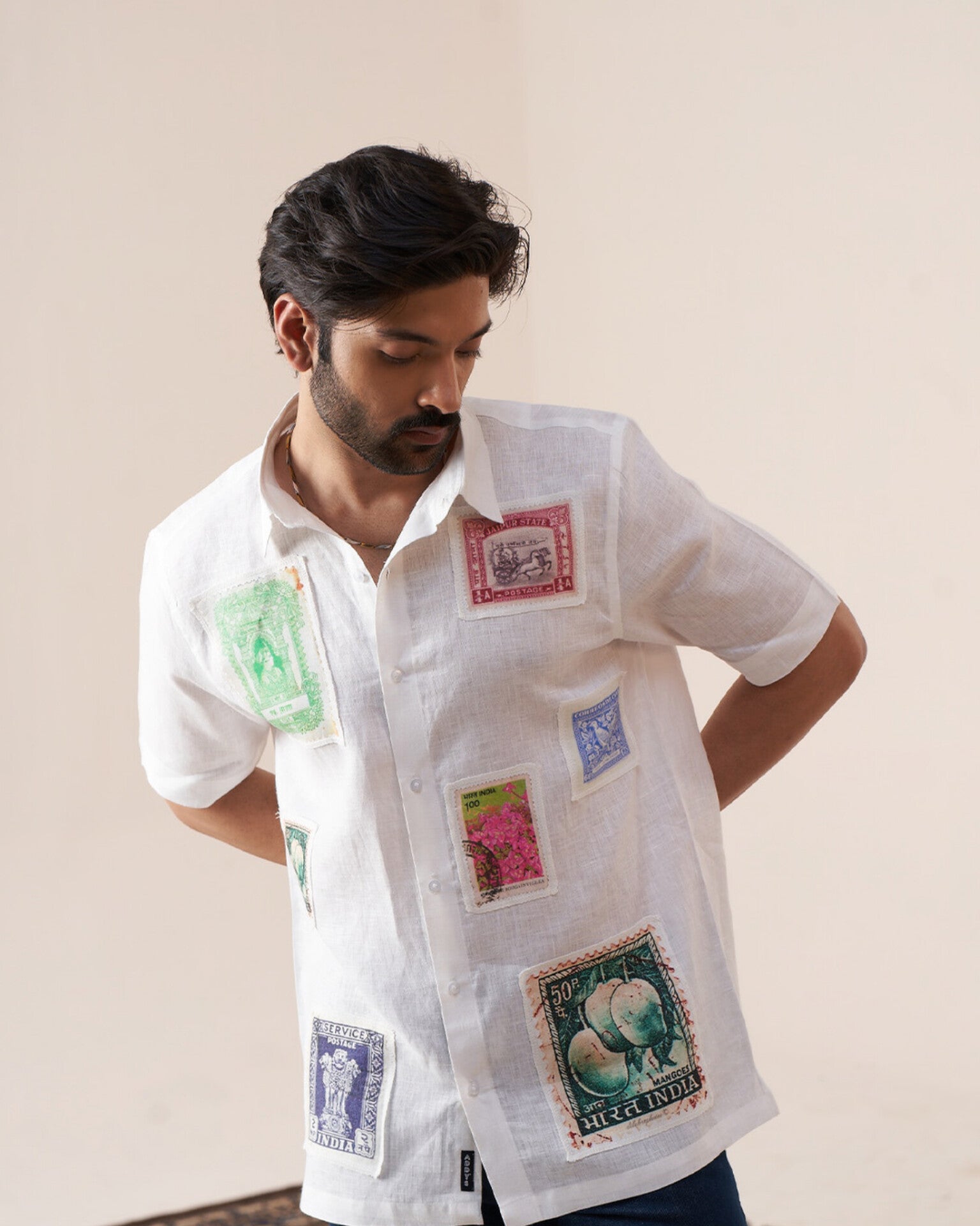 Postal Heritage Pure Linen Designer Shirt