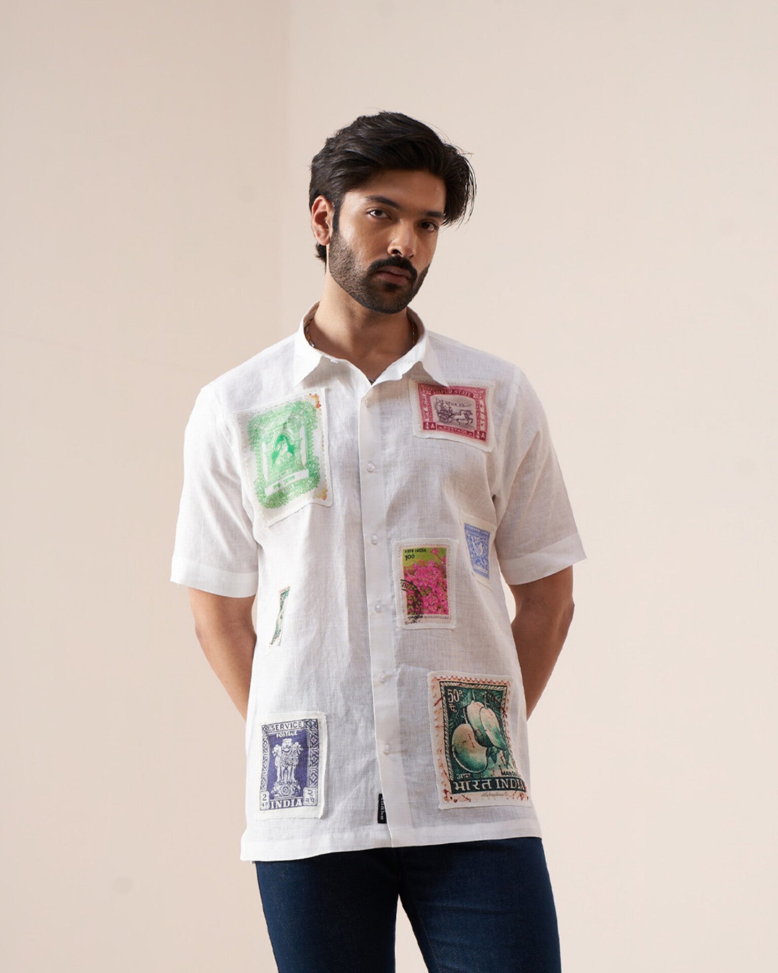 Postal Heritage Pure Linen Designer Shirt