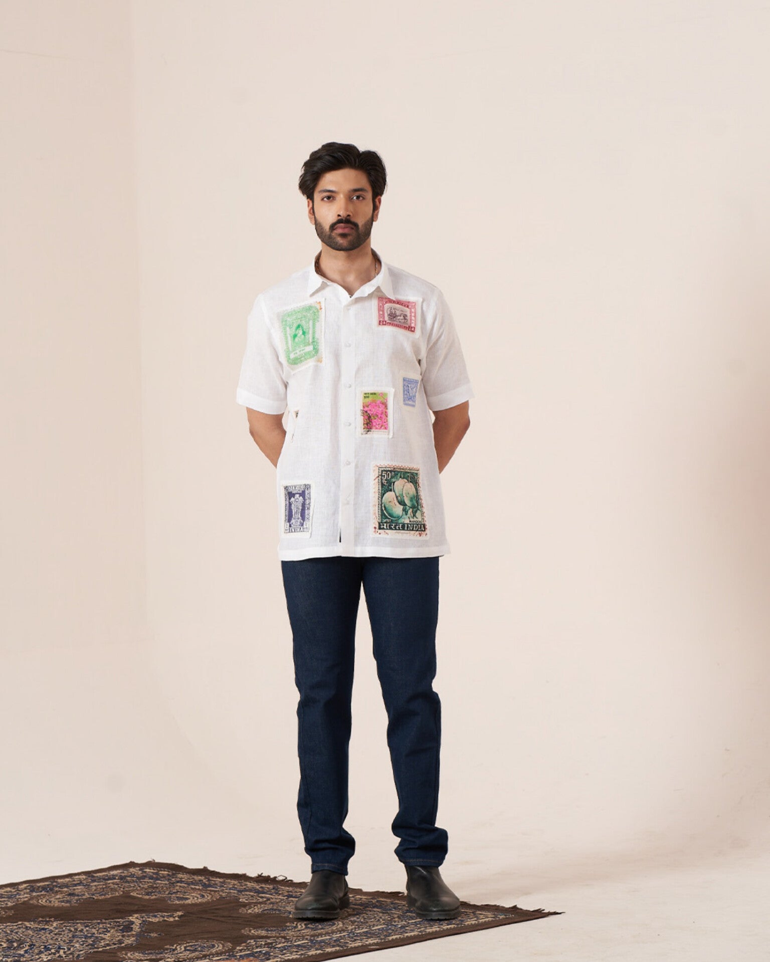 Postal Heritage Pure Linen Designer Shirt