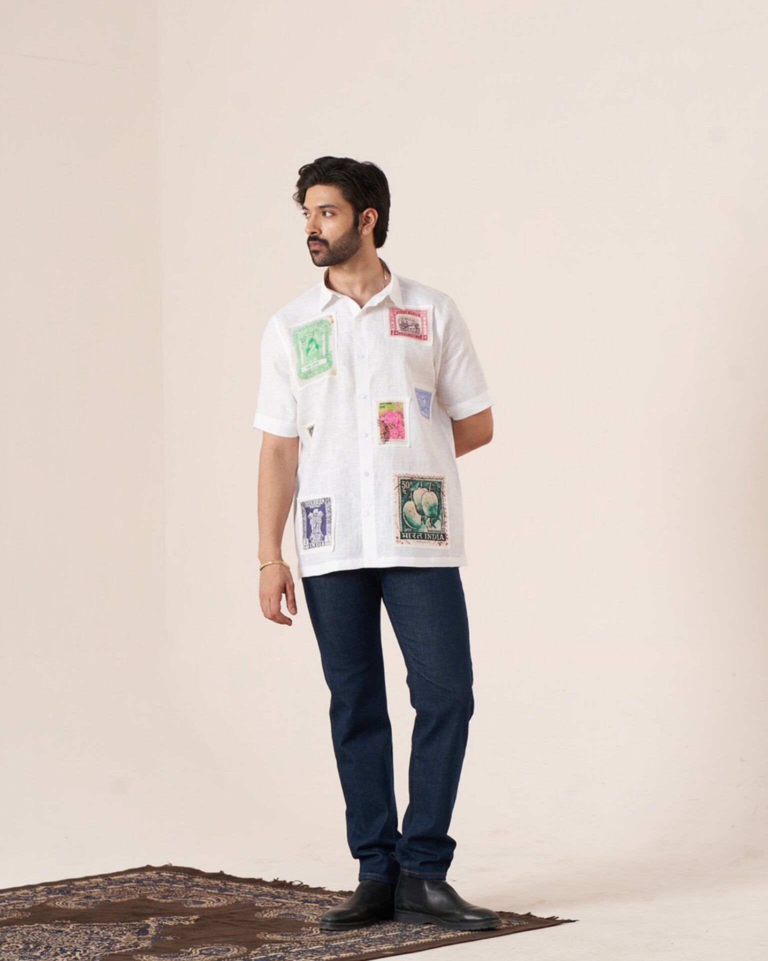 Postal Heritage Pure Linen Designer Shirt