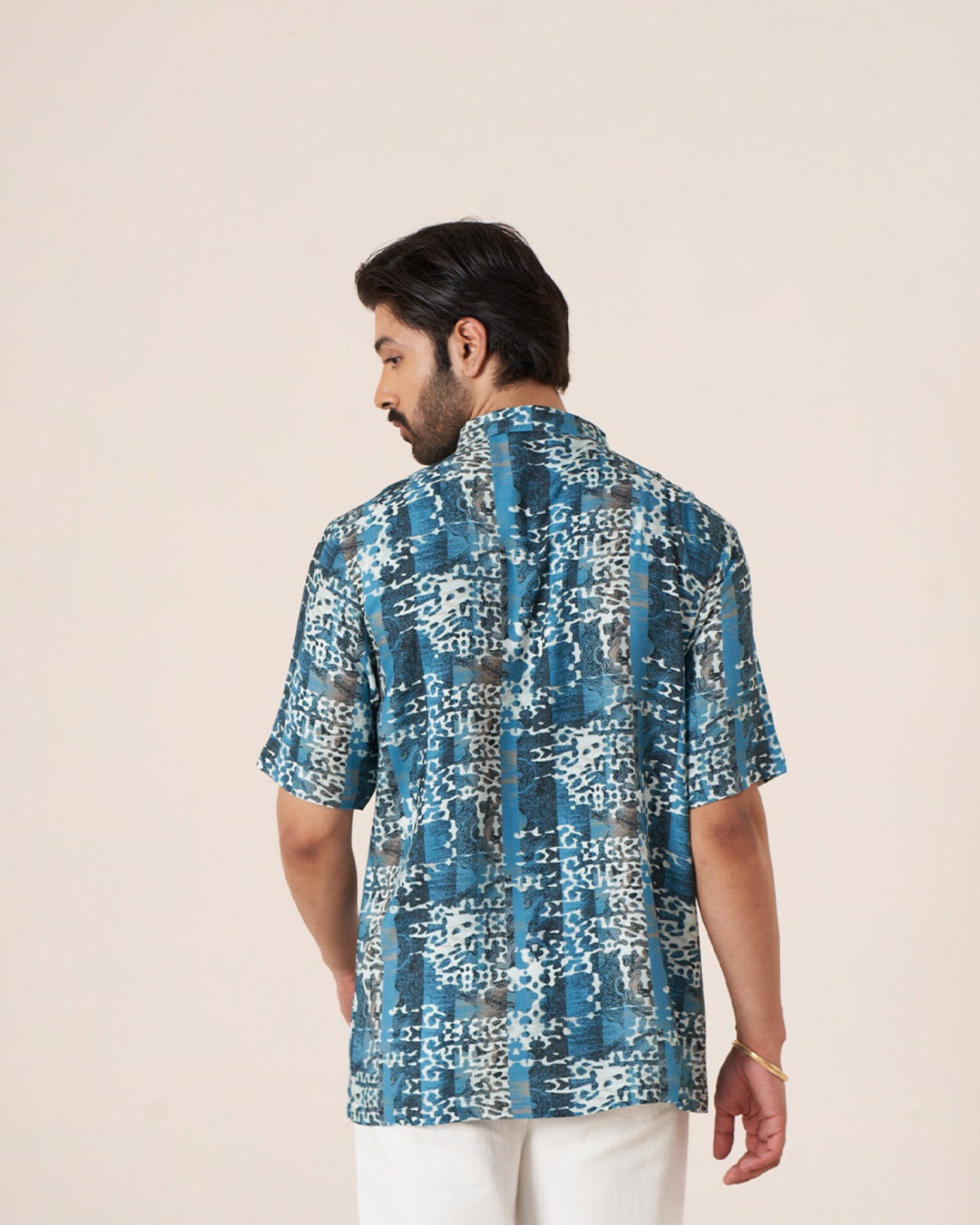 Oceanic Mosaic Pure Ecovero (viscose) Short Sleeve Shirt