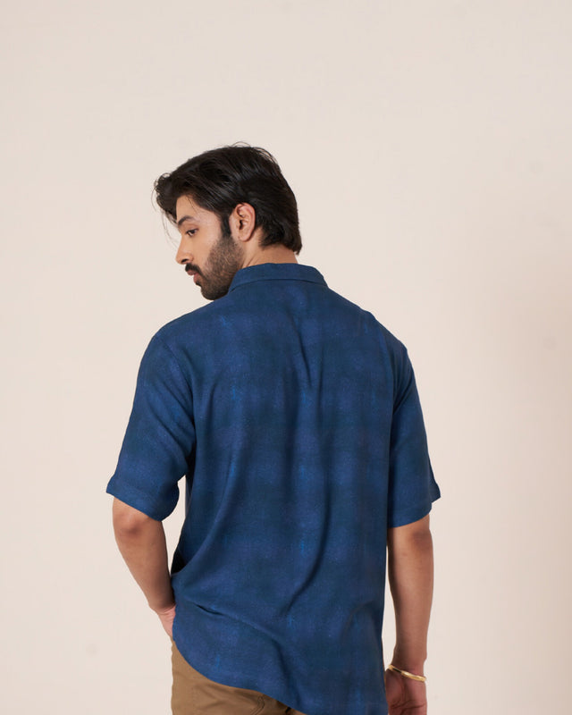 Sapphire Bloom Pure Ecovero (viscose) Short Sleeve Shirt