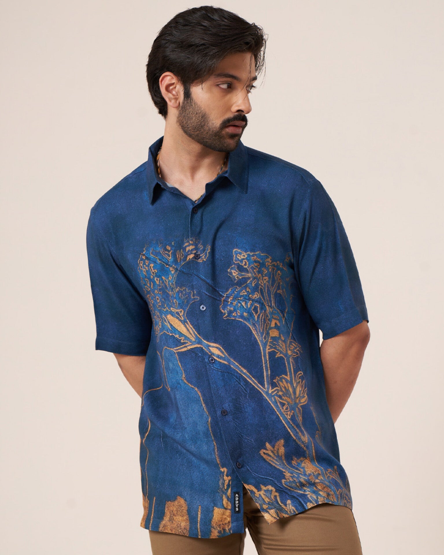 Sapphire Bloom Pure Ecovero (viscose) Short Sleeve Shirt