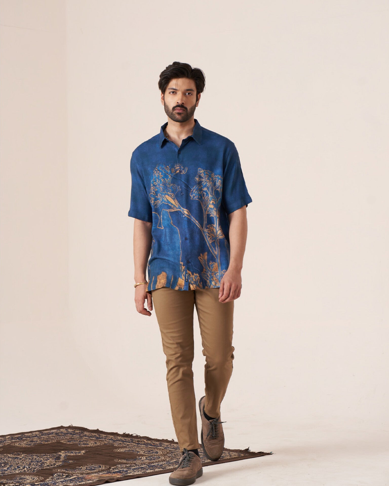 Sapphire Bloom Pure Ecovero (viscose) Short Sleeve Shirt