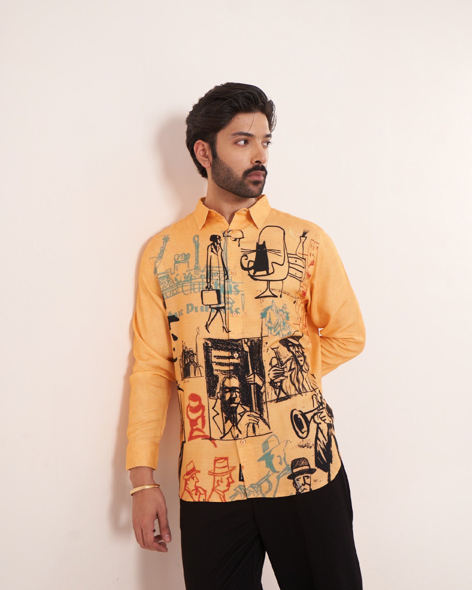 City Jazz Pure Ecovero (viscose) Full Sleeve Shirt