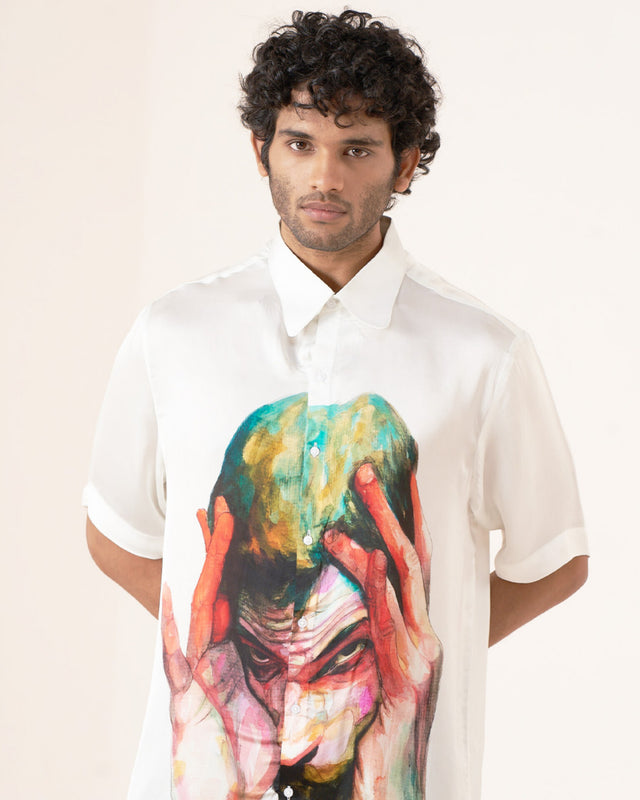Abstract Minds Pure Bemberg Satin Short Sleeve Shirt