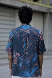 Azure Reverie (Pure Tencel Satin Shirt) - AddysForMen®️