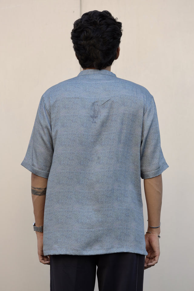 Efflorescent Eden (Pure Tencel Satin Shirt) - AddysForMen®️