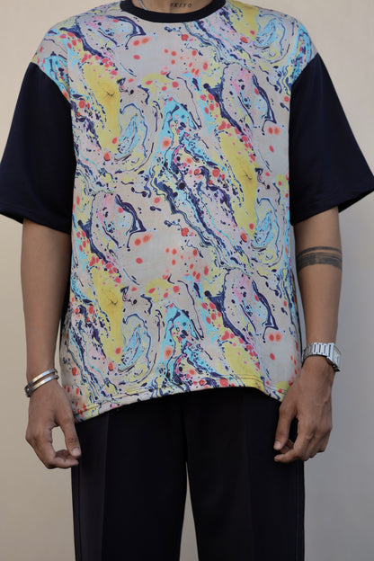 Crystalline Cadenza (Oversize Tencel Satin T-Shirt) – AddysForMen®️