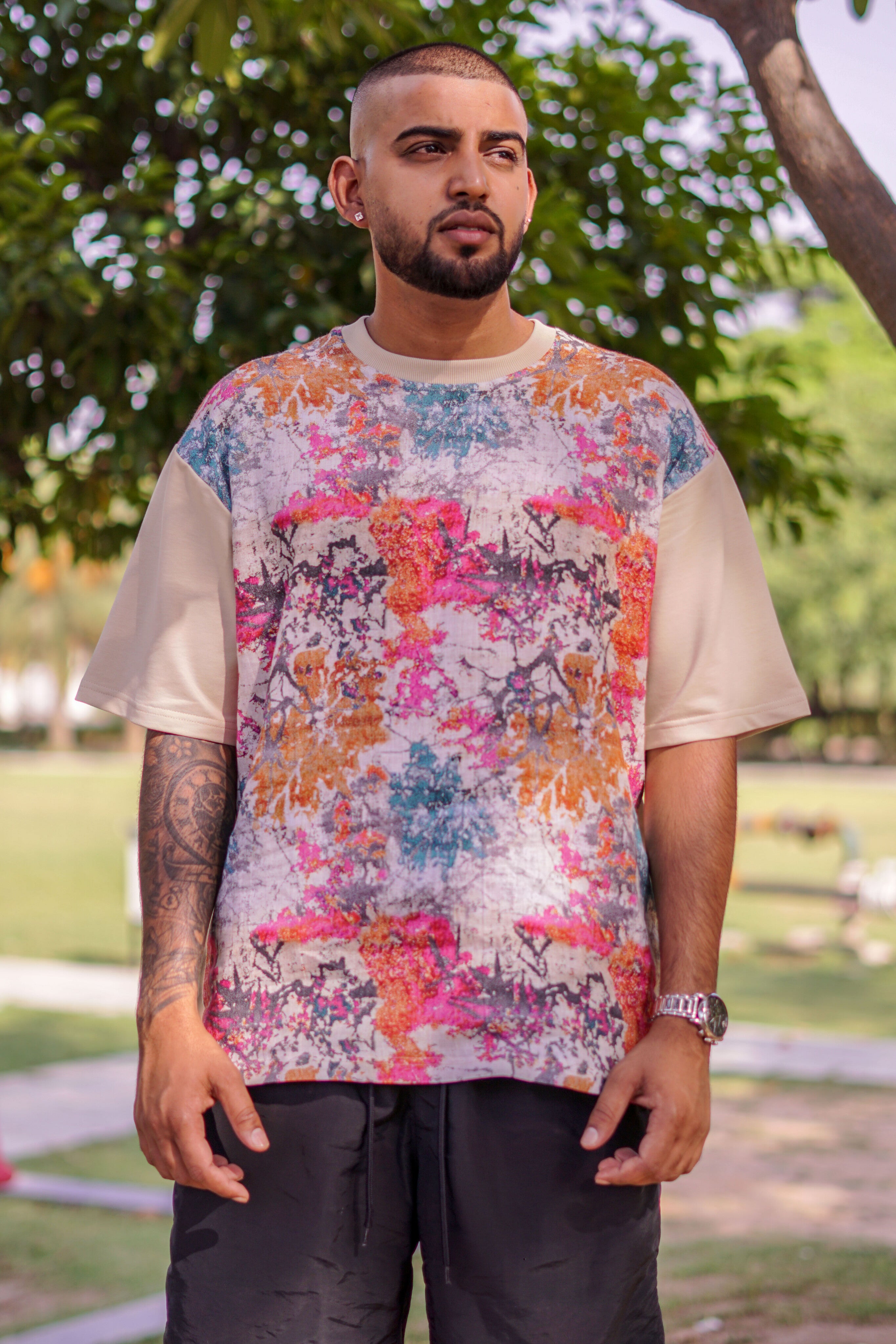 Euphoric Echo (Oversize Linen T-Shirt) – AddysForMen®️