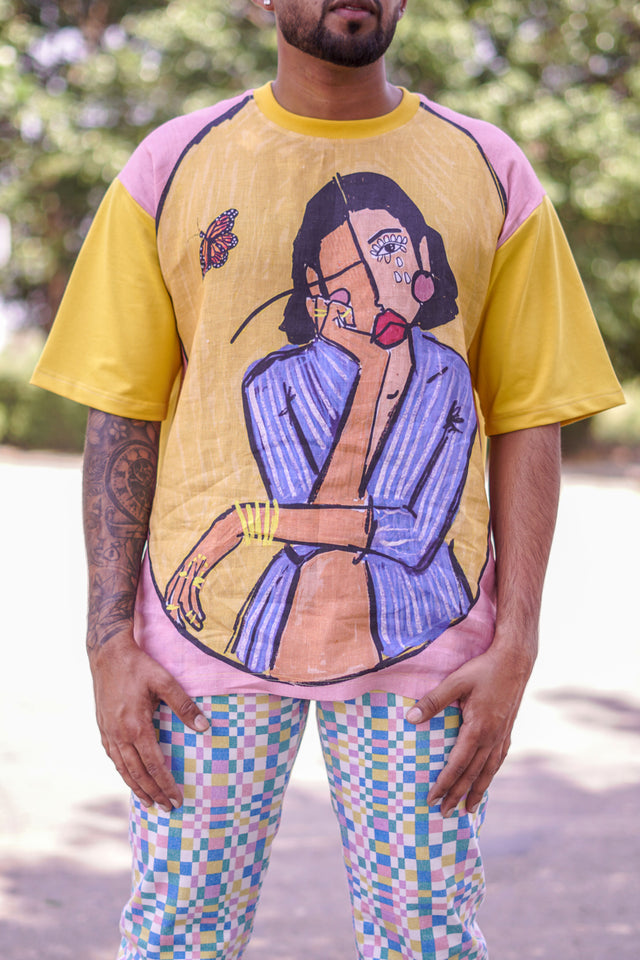 Luna Loom (Oversize Linen T-Shirt) – AddysForMen®️