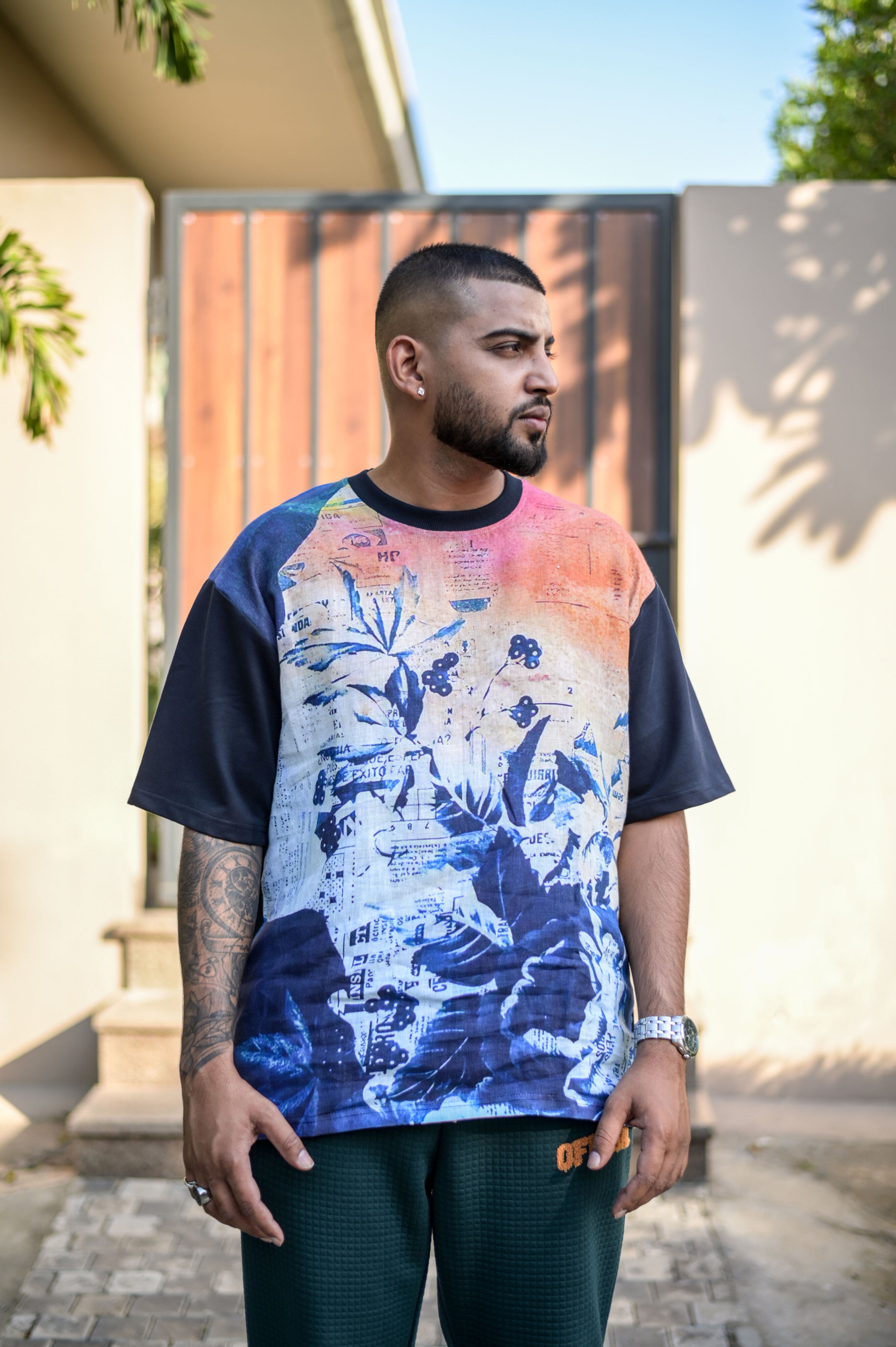 Mystical Meadows (Oversize Linen T-Shirt) – AddysForMen®️