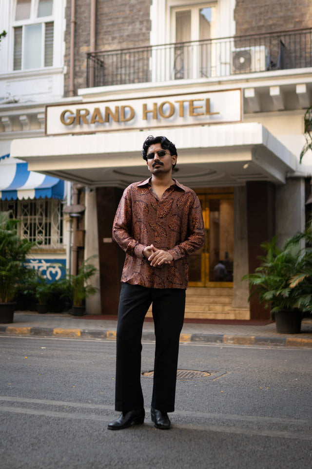 Feral Flow Pure Bemberg Satin Full Sleeve Shirt