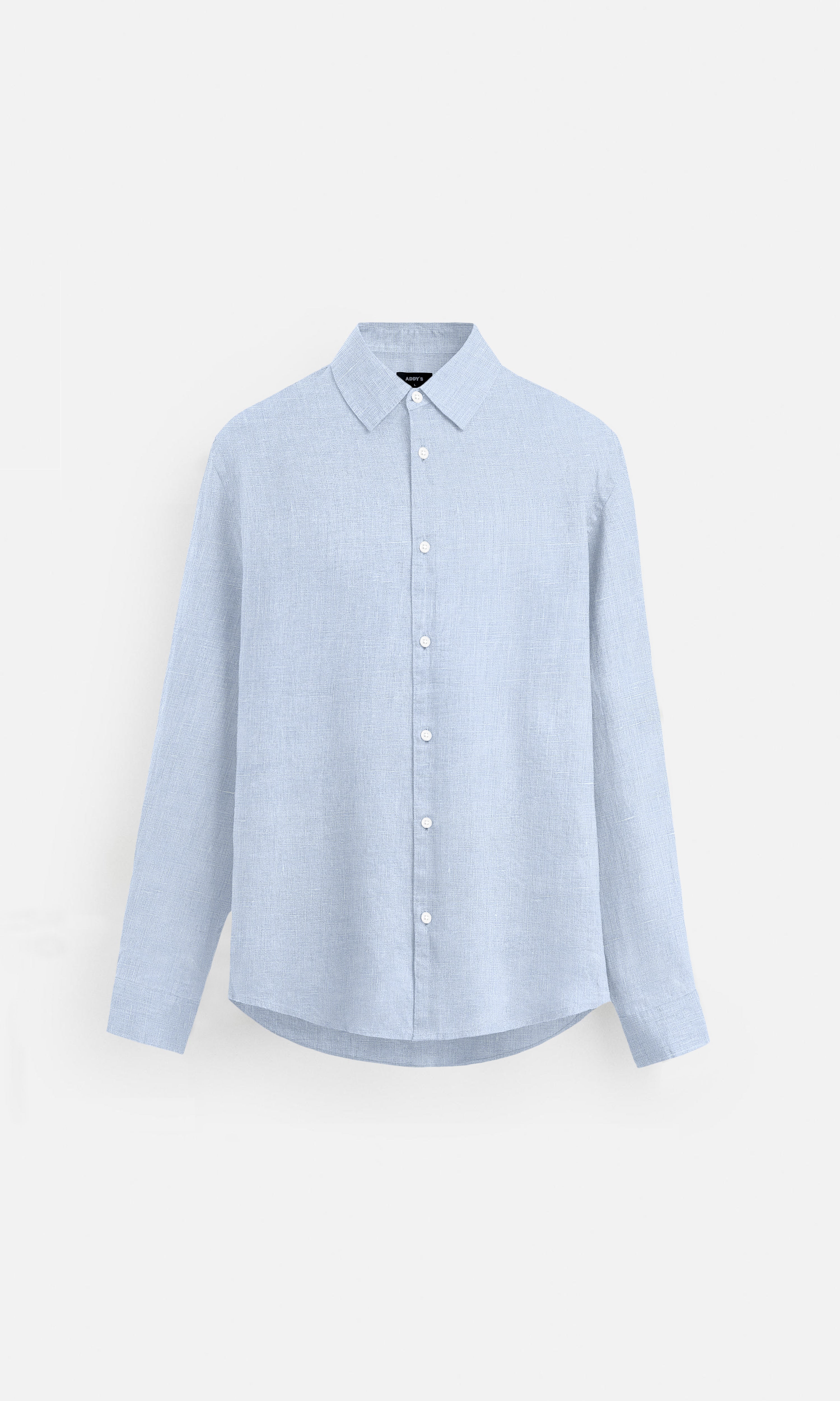 Classic Sky Blue Pure Linen full Sleeve Shirt - AddysForMen®