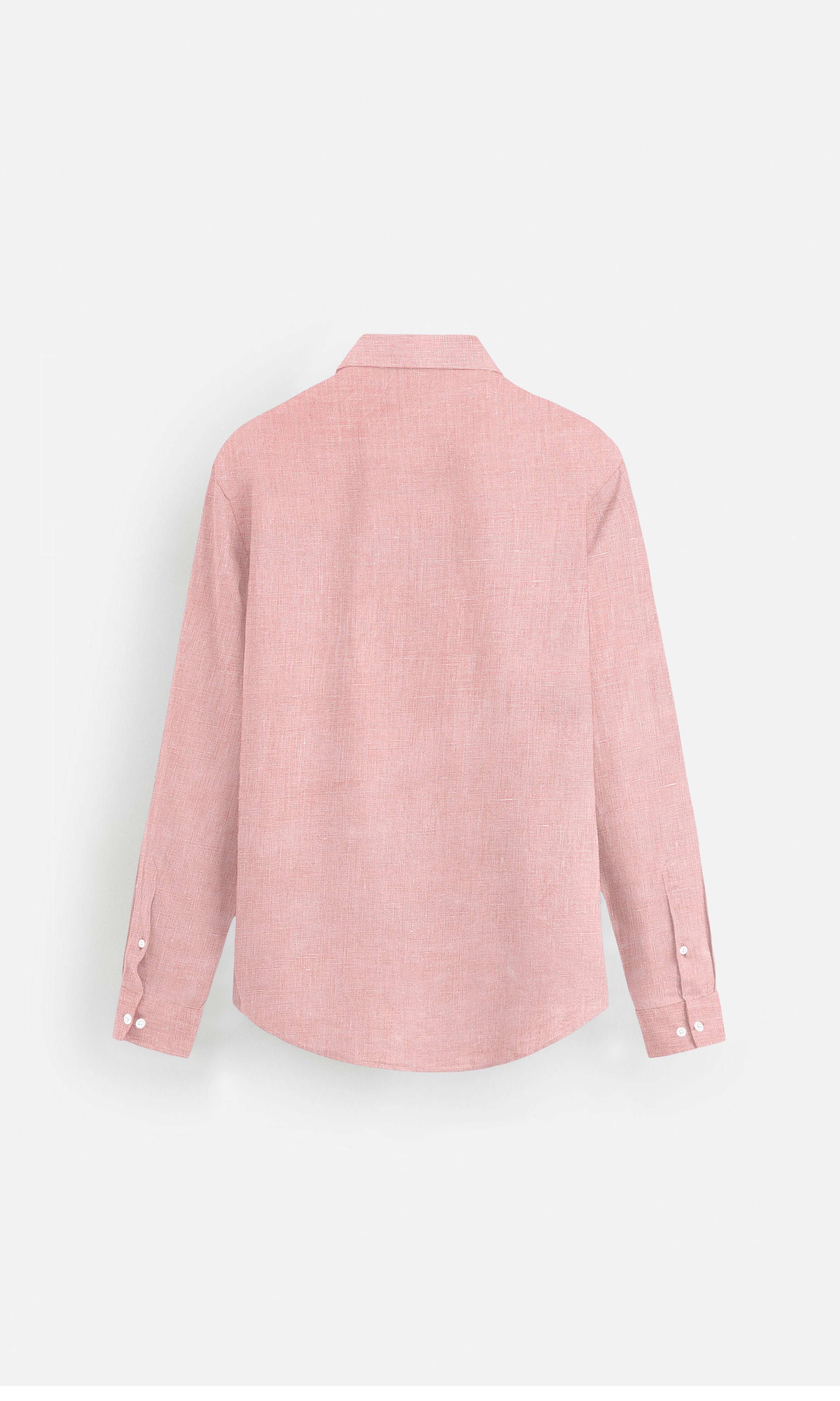 Classic Rose Pink Pure Linen full Sleeve Shirt - AddysForMen®