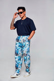 Ocean chess: Pure Linen Loose Tapered Fit Pant