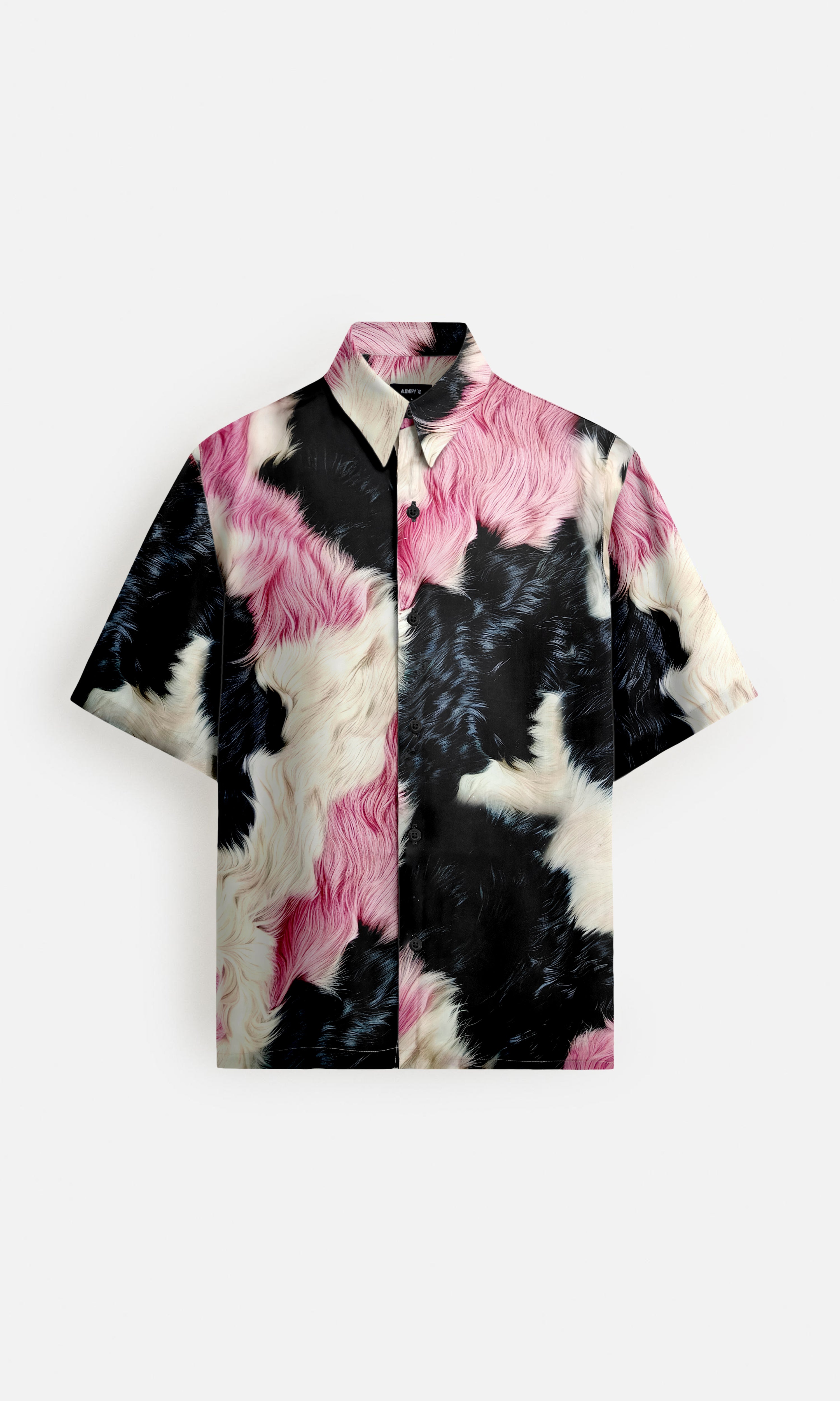 Abstract Fade Pure Bemberg Satin Short Sleeve Shirt
