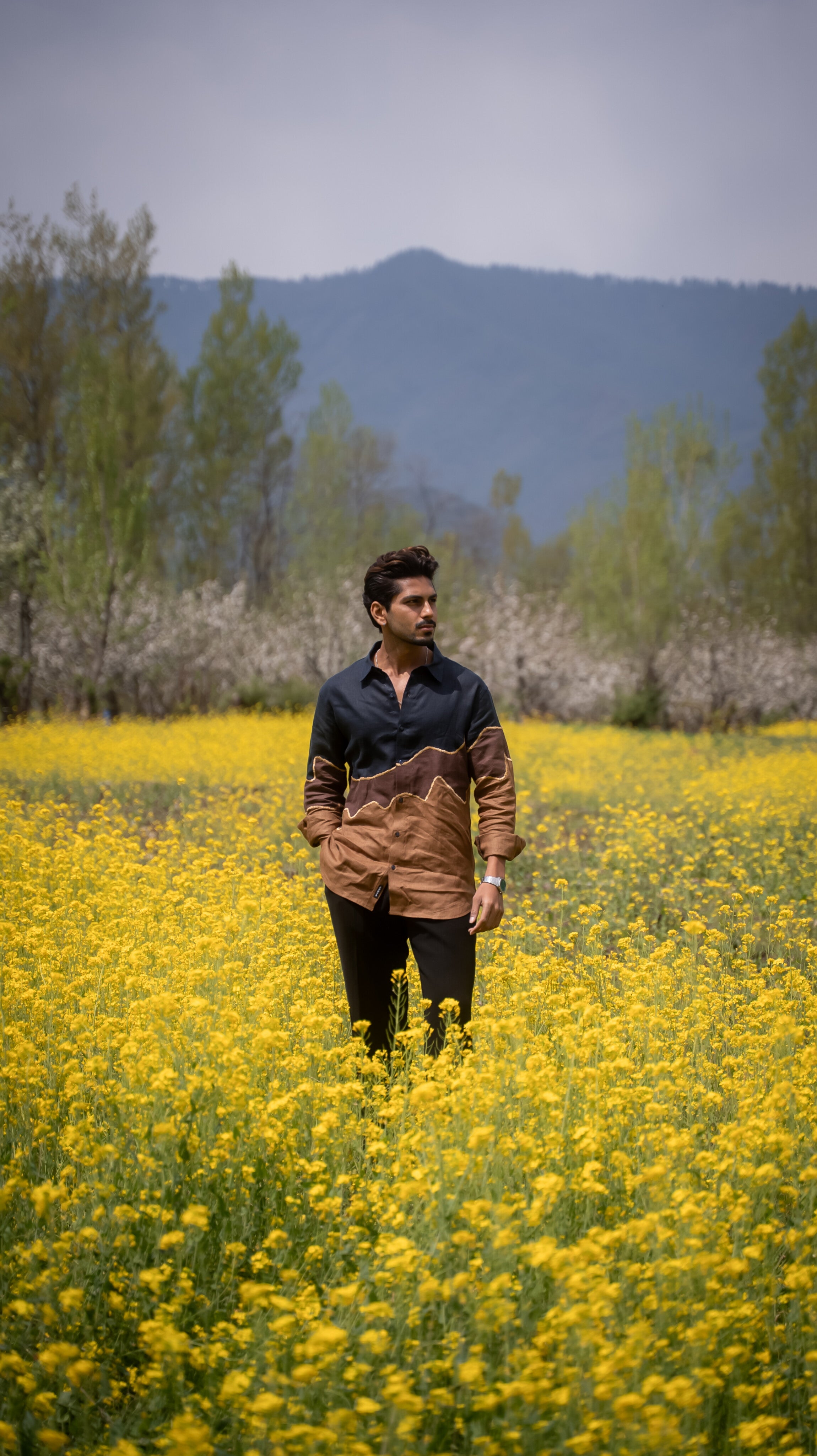 Rustic Trails Pure Linen Designer Shirt