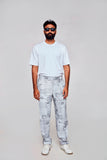 white wind :Pure Linen Loose Tapered Fit Pant