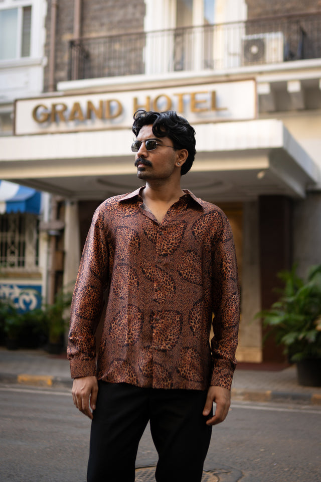 Feral Flow Pure Bemberg Satin Full Sleeve Shirt