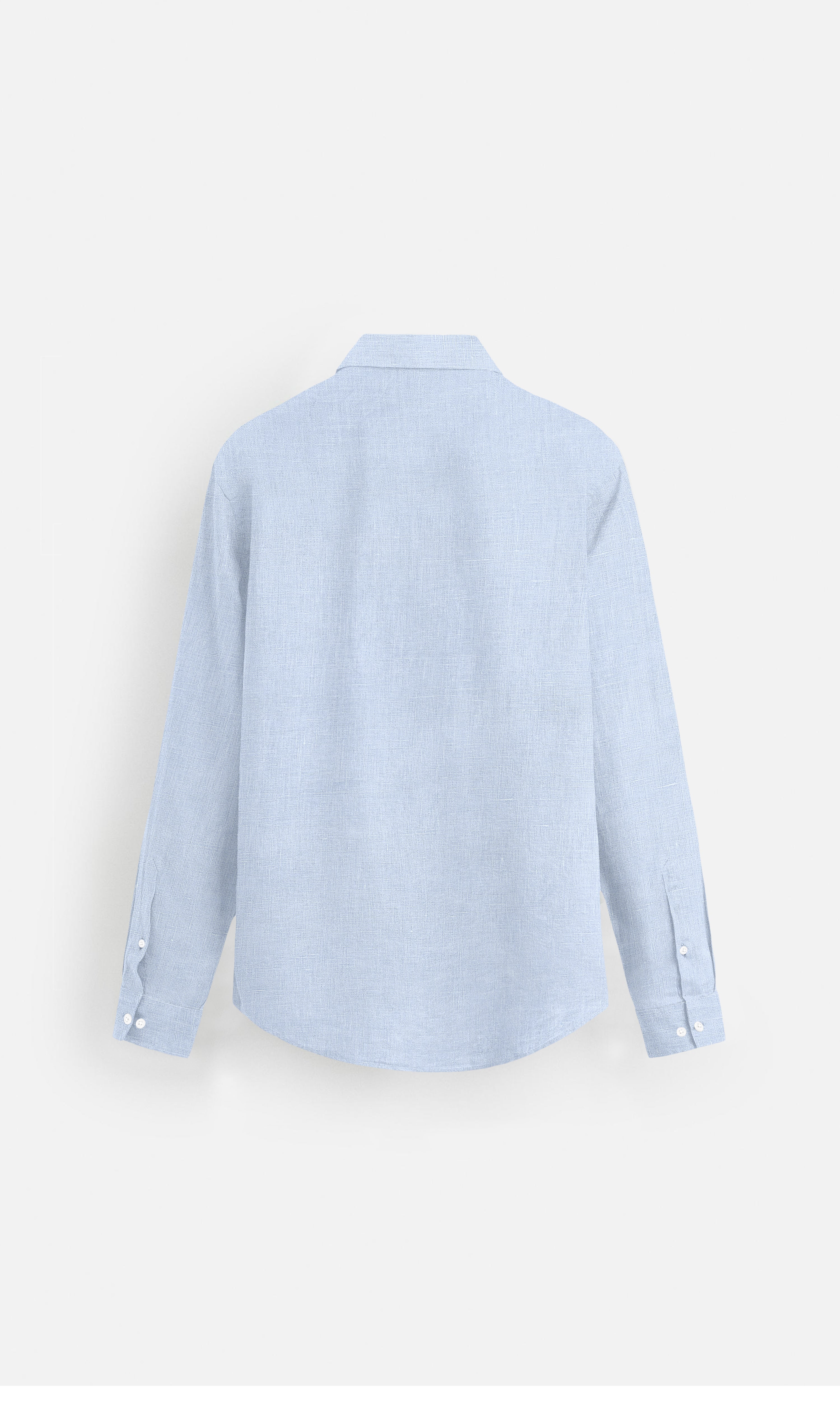 Classic Sky Blue Pure Linen full Sleeve Shirt - AddysForMen®