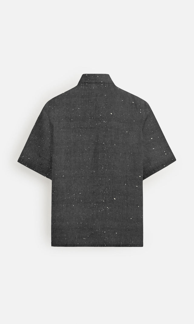 Warrior Spirit Pure Satin Linen Short Sleeve Shirt
