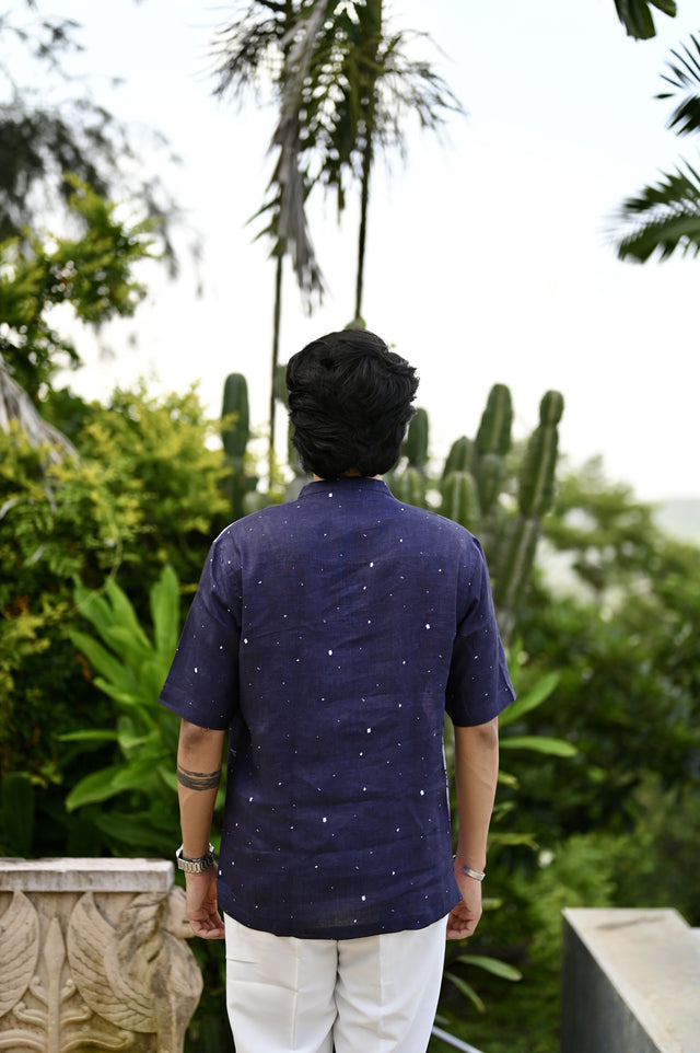 "Stellar Infusion : Unveiling the Wonders of the Universe - Short Sleeve Shirt"