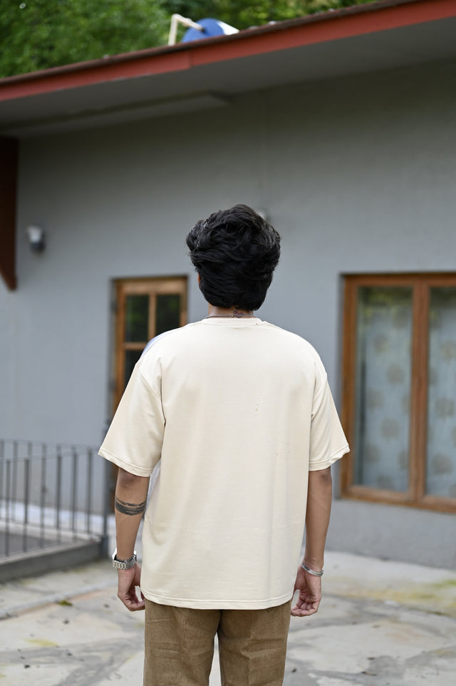 "Urban Edge : The Cool Cat Oversize Linen Tshirt"