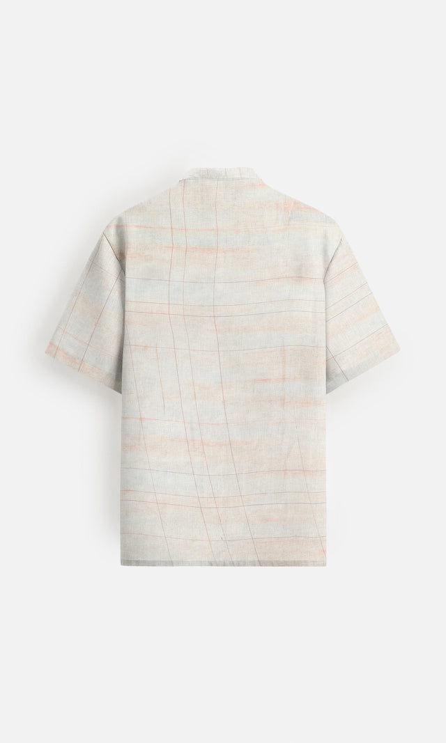 Midnight Walk Pure Linen Short Sleeve Unisex Shirt - AddysForMen®