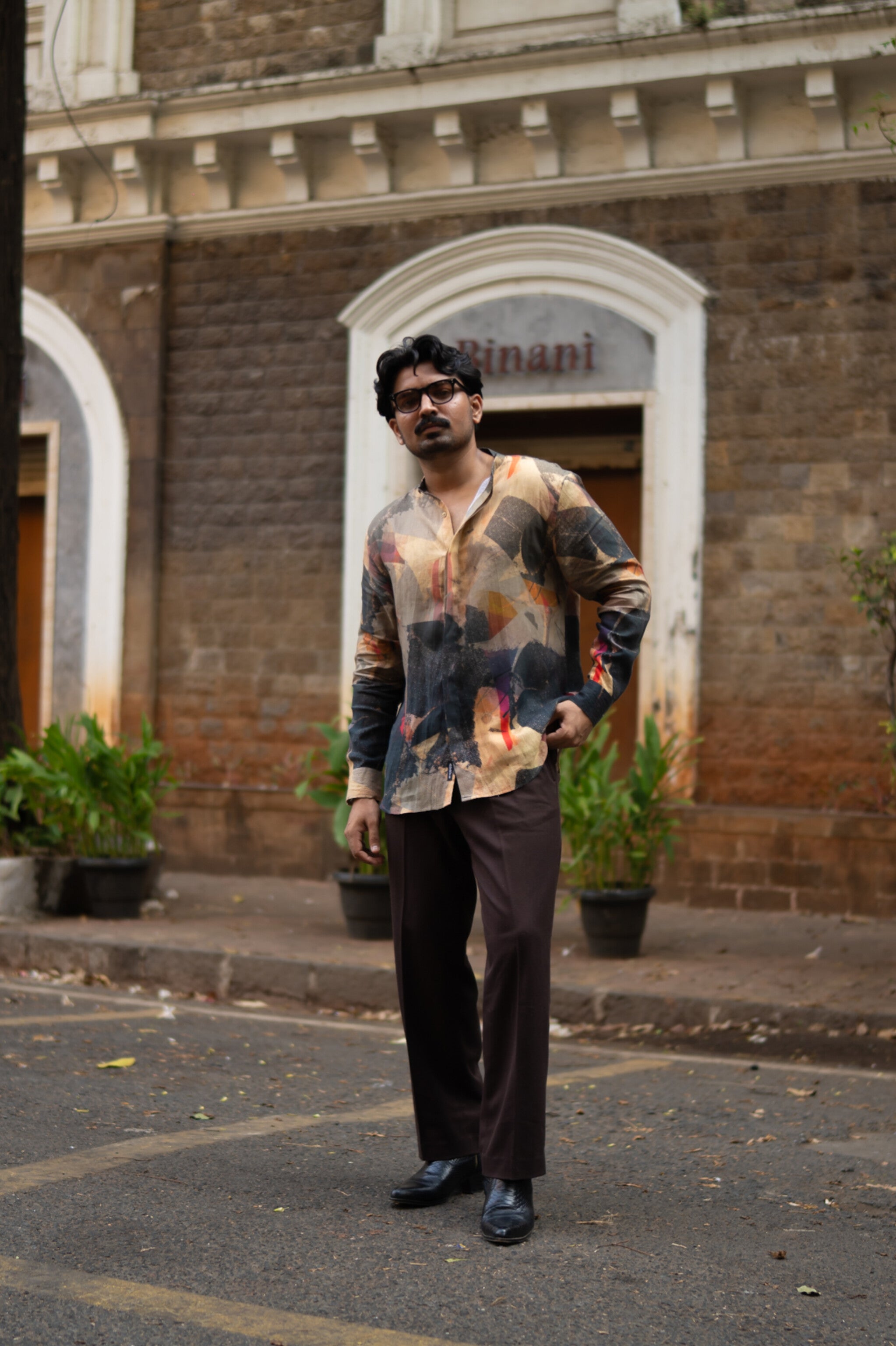 Earthbound Art Printed Pure Linen Shirt, shirt for men, shirt for women, shirts for men, shirts for women, Short Sleeve shirt, satin Pure Linen shirt, beach wear shirt, party wear shirt