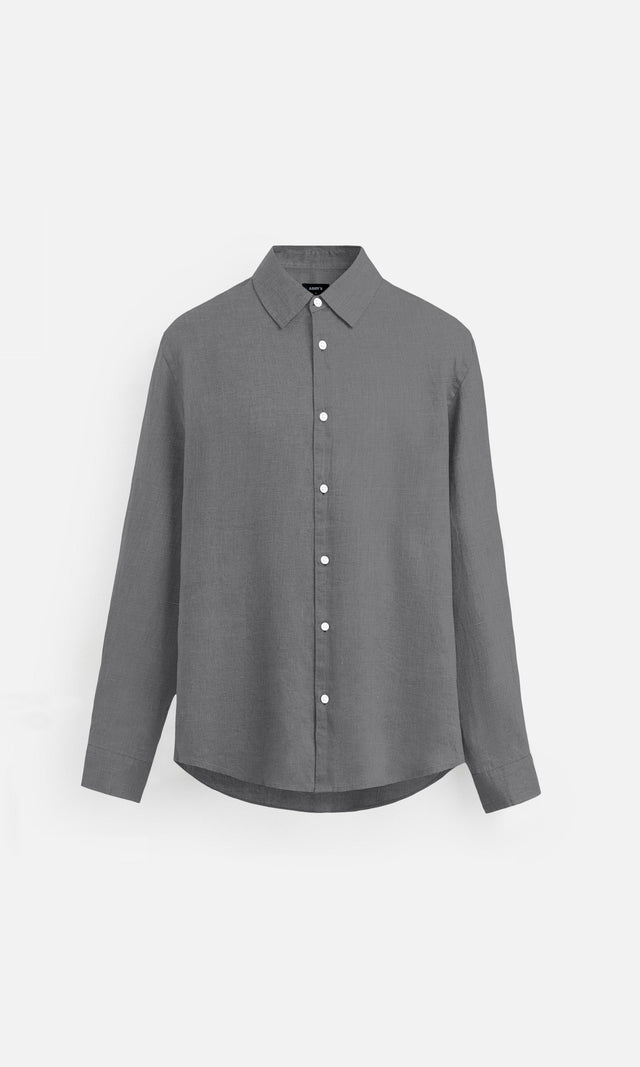 Charcoal Grey polo shirt Pure Linen Shirt, Office Wear, Regular Wear, Formal Wear, Digital Printed Shirt, shirt for men, shirt for women, shirts for men, shirts for women, Full Sleeve shirt, satin Pure Linen shirt, beach wear shirt, party wear shirt