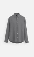 Charcoal Grey polo shirt Pure Linen Shirt, Office Wear, Regular Wear, Formal Wear, Digital Printed Shirt, shirt for men, shirt for women, shirts for men, shirts for women, Full Sleeve shirt, satin Pure Linen shirt, beach wear shirt, party wear shirt