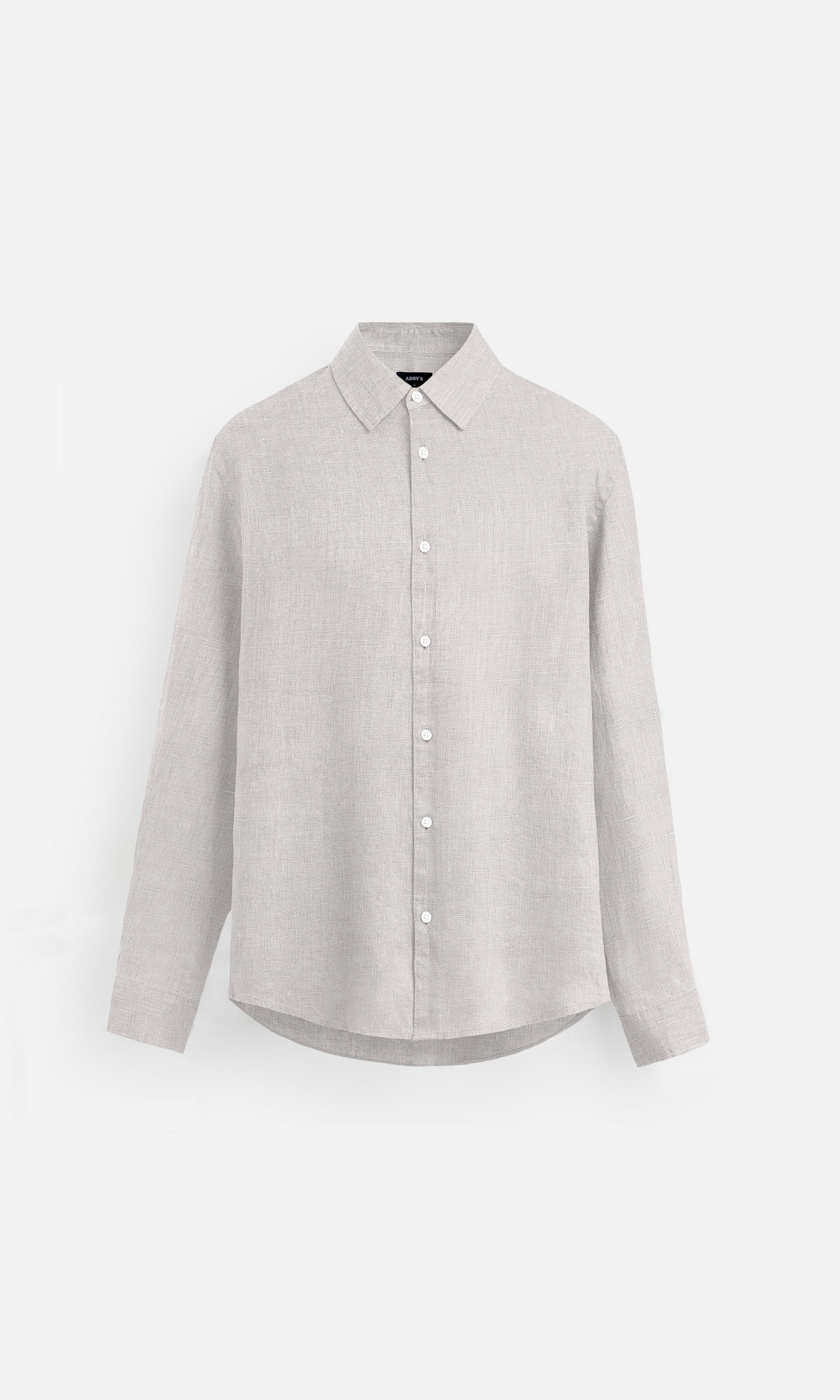 Classic Beige Pure Linen full Sleeve Shirt - AddysForMen®