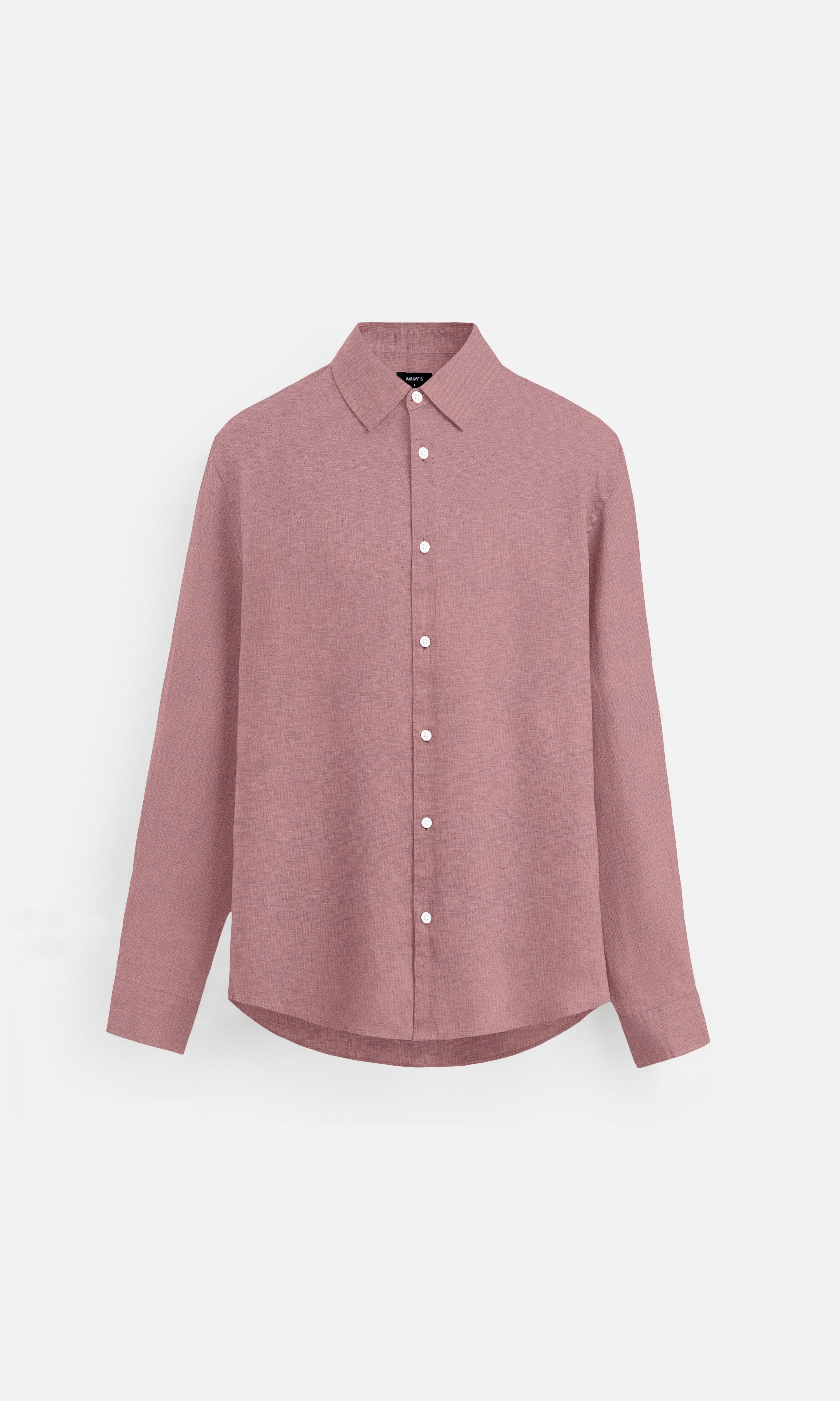 Soft Mauve Pure Linen full Sleeve Shirt - AddysForMen®