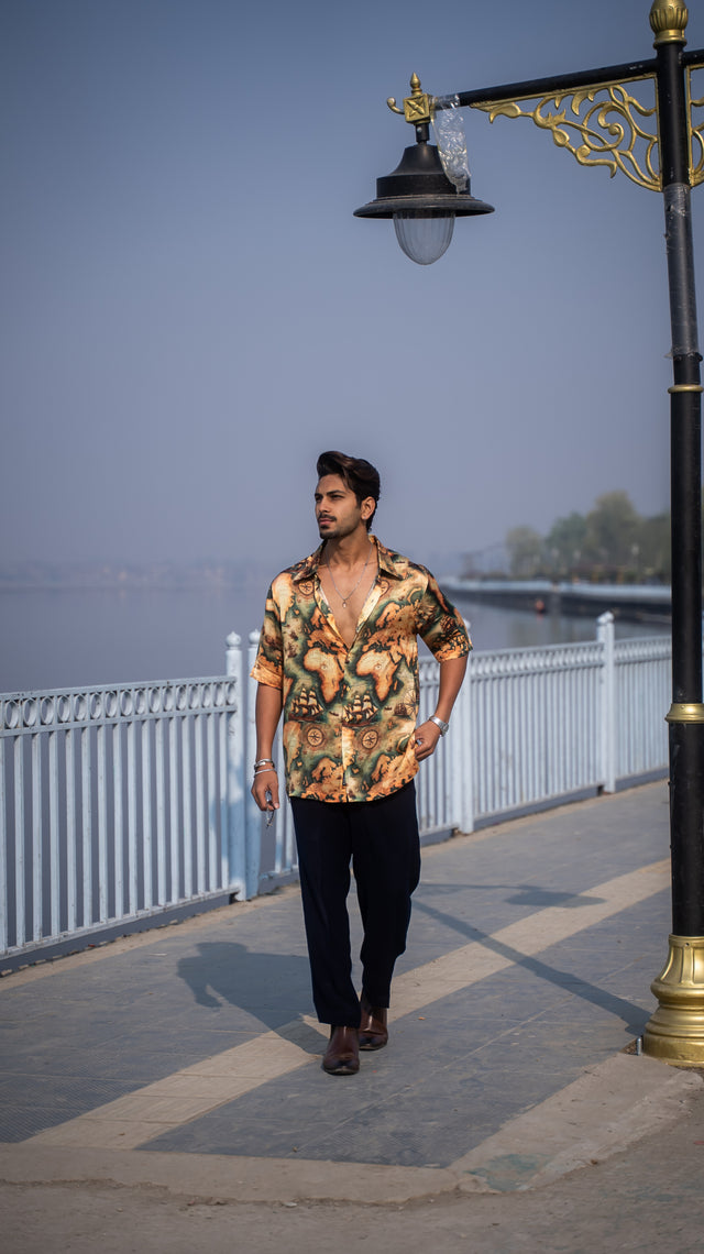 Atlas Drip Pure Bemberg Satin Short Sleeve Shirt