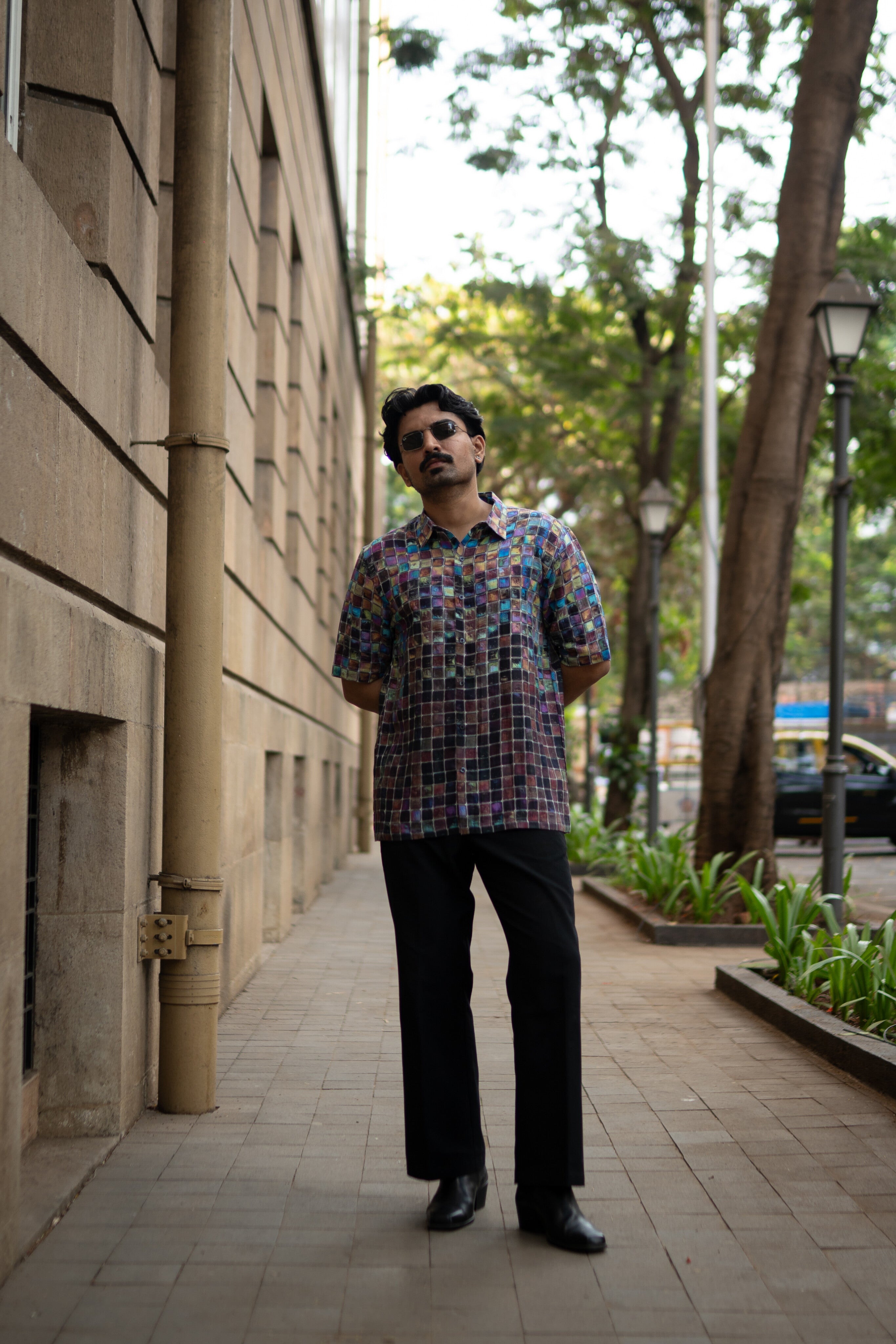Urban Spectrum Pure Satin Linen Short Sleeve Shirt
