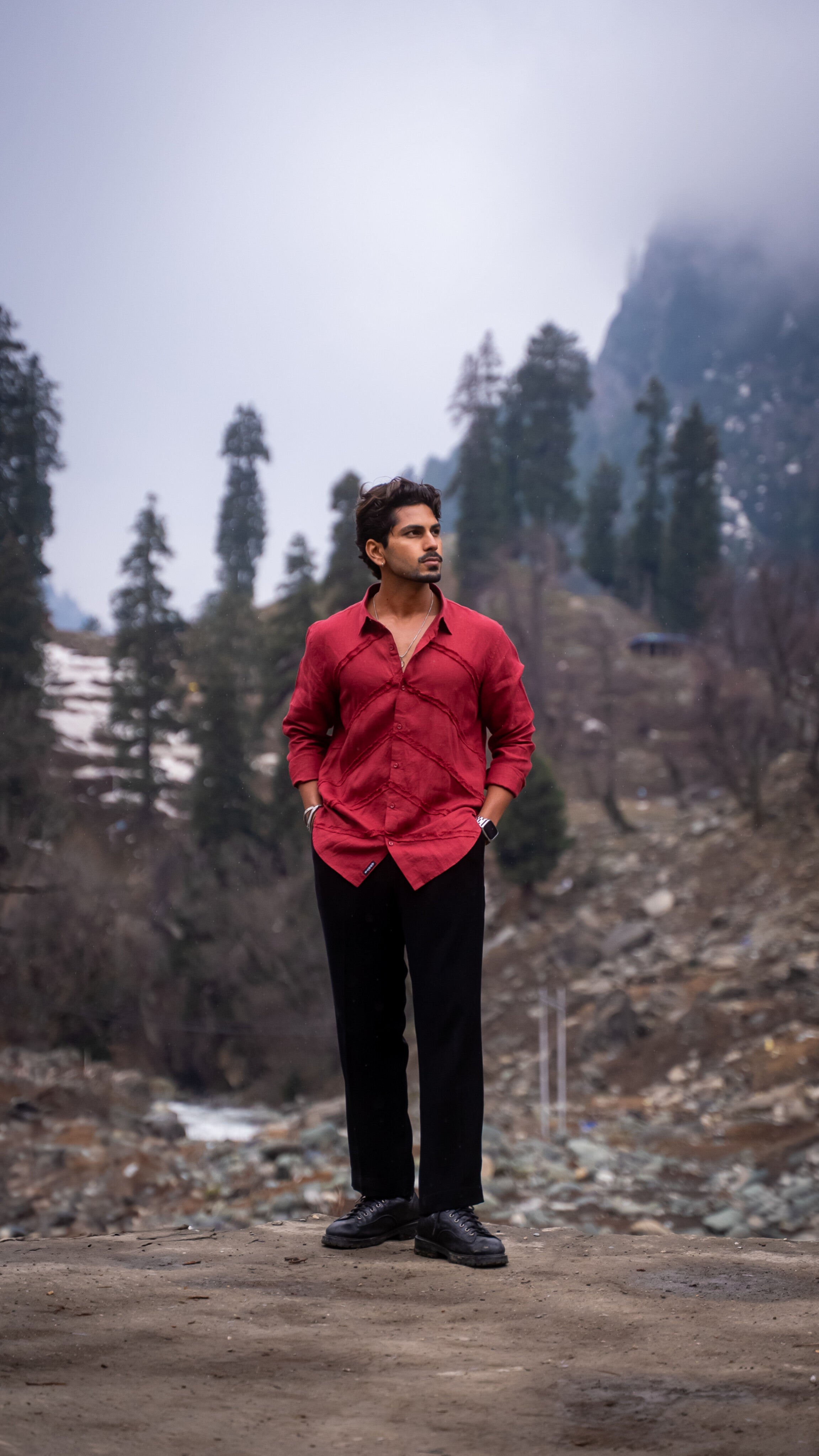 Ember Ridge Pure Linen Designer Shirt