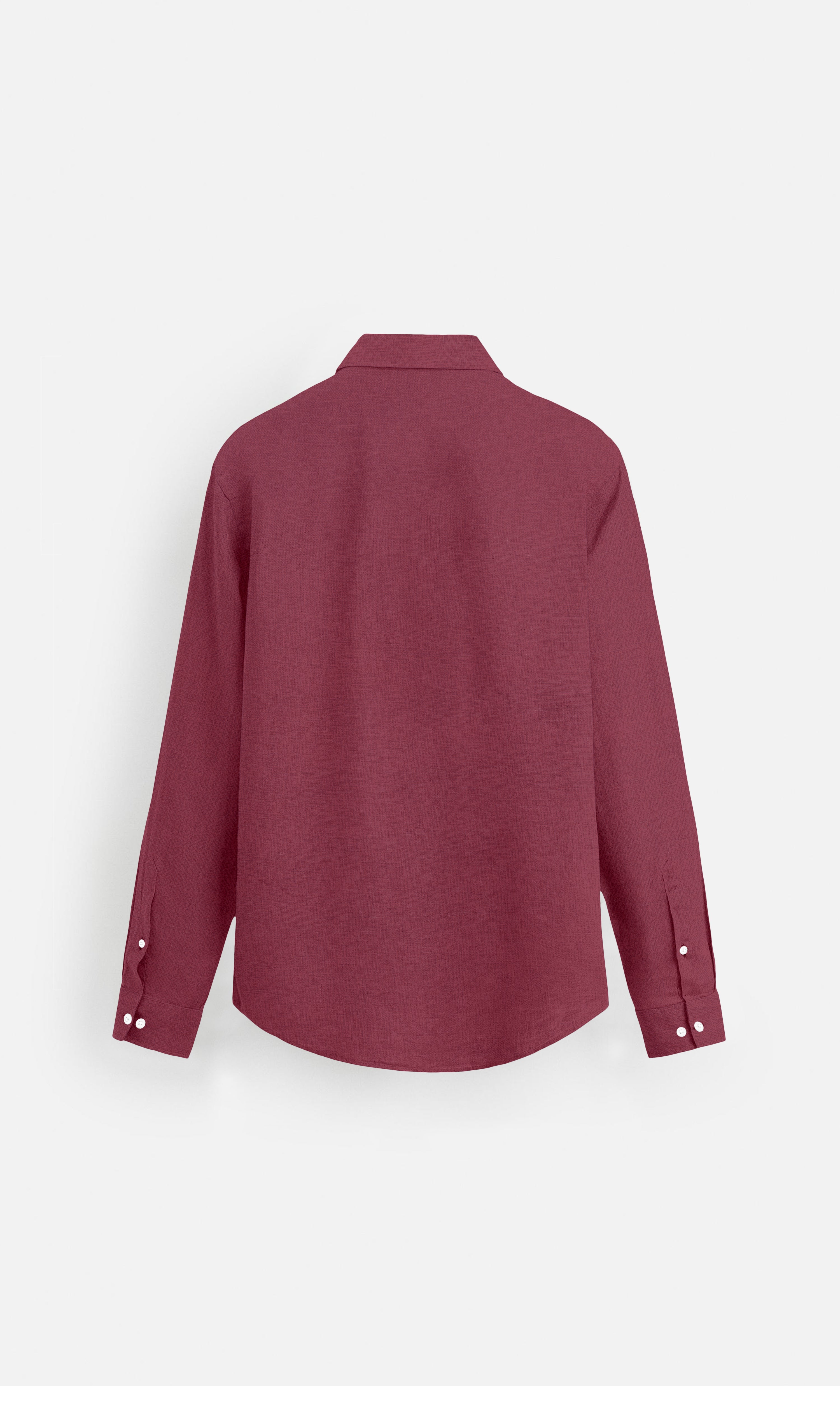 Blush Red Pure Linen full Sleeve Shirt - AddysForMen®